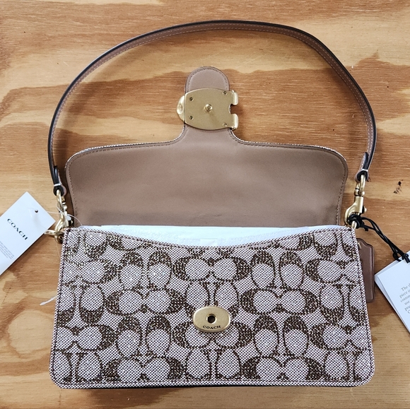 Coach Tabby 26 Signature Jacquard Crystal - Picture 6 of 16